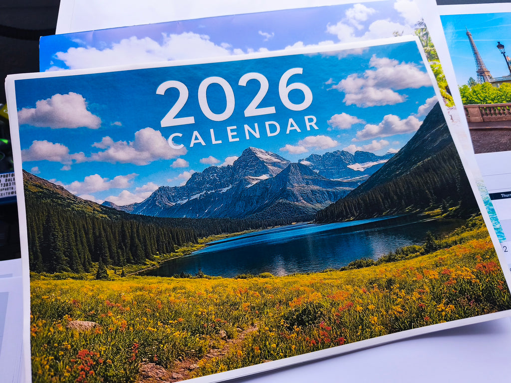 Personalised Photo Calendar A3 with High Resolution 14 photos 12x8"