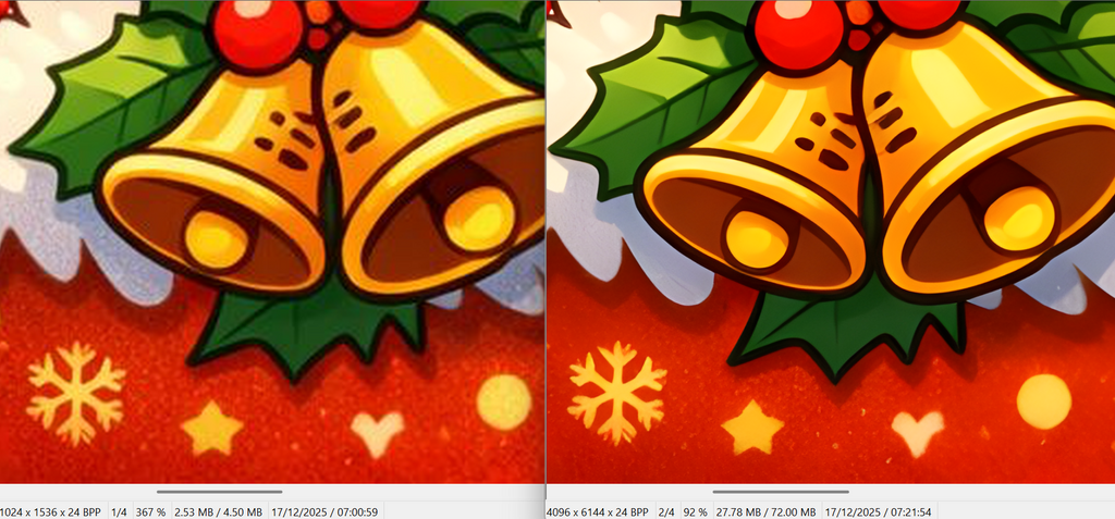 Enhanced Digital Photo - Improved Resolution and Quality Print