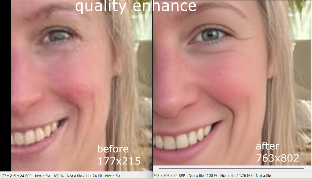 Enhanced Digital Photo - Improved Resolution and Quality Print