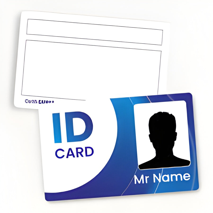 ID Card PVC 86x54 mm Credit Card Size Print Double-Sided HD